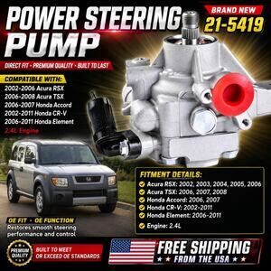 Power Steering Pump For 06-07 Honda Accord CR-V Element Acura RSX TSX 21-5419
